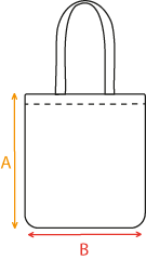 Piktogramm Henkeltasche aus Bio-Baumwolle